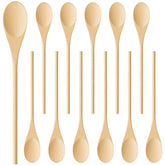 MORGLES 12pcs wooden spoons in packaging protects during shipping and handling