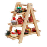 MORITECK 3-tier dessert stand side view for elegant event displays
