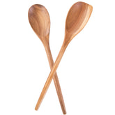 MornHalo acacia spoon 14-inch, durable and smooth for everyday cooking.