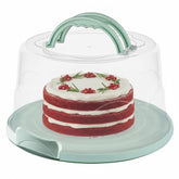 MosJos cake carrier with lid and handles for secure 10-inch cakes