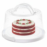 MosJos extra-large cake carrier with lid for secure, stylish transport.