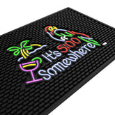 Mountain Top Supply bar mat full view adds color and countertop protection.