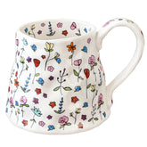 Movlen 20oz ceramic mug with flower design for vibrant morning coffee.