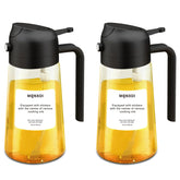 mqnxoi 2 in 1 glass bottle with pour and spray feature for precise cooking