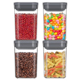 MR.SIGA 4-pack air-tight container 1L for easy pantry visibility.