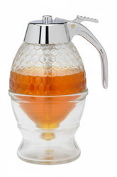 Mrs. Anderson's Baking syrup dispenser with glass body for clean pours