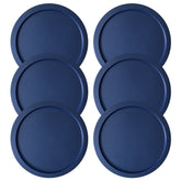 MRX Solutions Pyrex blue replacement lid for 4-cup bowls provides a secure, fresh seal