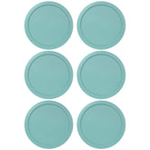 MRX Solutions turquoise 6 inch lid fitting Pyrex bowls seals freshness