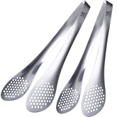 MSY BIGSUNNY 11-inch stainless steel tongs for buffet serving and easy portion control