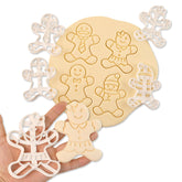 Mtruil 4 Pcs Christmas cookie cutters create large 3D ornament balls for festive baking