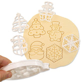 Mtruil snowflake 3D cookie cutter for festive cookies and ornaments