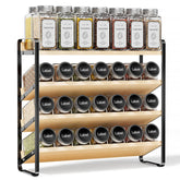 MUDEELA 4-tier spice rack with tilted shelves for quick access to spices