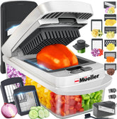 Mueller Pro Chopper with eight blades set for quick, uniform prep.