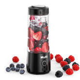 Mulli portable blender with six blades for fast smoothies on the go.