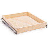 Mulush soft-close slide-out drawer under cabinet for organized kitchen storage.