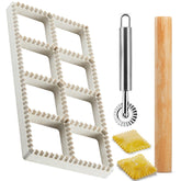 MUMSUNG Ravioli Press Mold Set showing precise square ravioli shapes