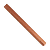 Muso Wood Sapele dowel rolling pin, top view, smooth surface for easy dough rolling.