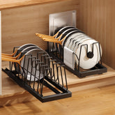 Mustorn 2-pack pot organizer under cabinet for tidy lid storage