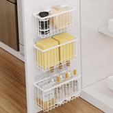 Mustorn lid organizer on cabinet door keeps lids neatly accessible.