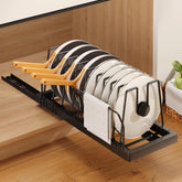 Mustorn under-cabinet pot lid organizer keeps lids organized and accessible