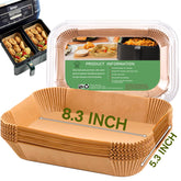 Mutvle Bella 4Qt Slim liner in rectangle basket for mess-free cooking