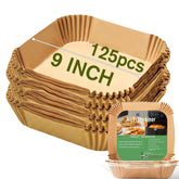Mutvle pack 125pcs square 9-inch liners prevent messes during air frying
