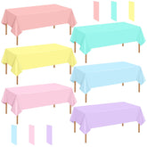 mwellewm pastel tablecloths in six colors ready for party decor