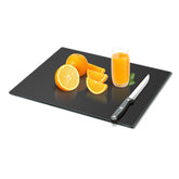 Mymonfif tempered glass cutting board 12x16 black surface for safe slicing