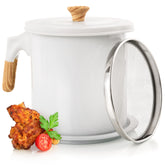 MYMOON HOME bacon grease container pour spout for easy reuse