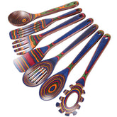 MYRAINBOW pakkawood utensils laid out for durable daily cooking