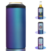 MYTHQUATE Aurora 3-in-1 slim can cooler front view keeps drinks cold