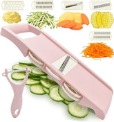 NACOLUS mandoline slicer main body in pink for compact prep