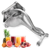 NADOBA fruit juice squeezer handheld aluminum in action for fresh citrus at home