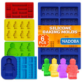 NADOBA robot chocolate mold for fun robot-shaped treats with easy release.