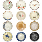 Nagpew 12-pack ceramic sauce dishes with varied patterns for dipping and serving