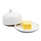 NAGU mini oval butter dish with lid on display, keeps butter fresh and easily accessible.