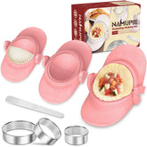 NAMUPIE dumpling maker kit with ring cutters for uniform dumplings in the kitchen.
