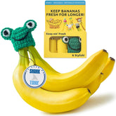 NANA HATS banana freshness cap on crown keeps bananas fresher longer.