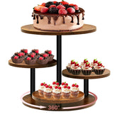 NANXITU four-tier cupcake tower with 360° rotation for dynamic dessert displays