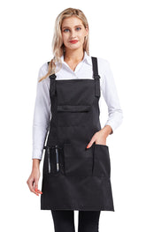Nanxson adjustable-women-bib-apron with buckle-length control for a customizable fit.