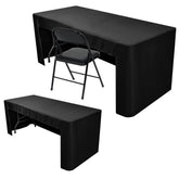 Nasitos 2-pack fitted tablecloth, front view, creates a sleek, professional display.