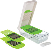 National Express Vidalia Chop Wizard Pro Max front view in green, enabling fast, even chopping.