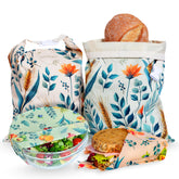 NATURABLE beeswax bread bag 2XL 13x17 front preserves freshness while allowing bread to breathe
