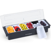 NatureKit ice cooled condiment container with lid keeps dips fresh and tidy at gatherings.