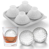Nax Caki golf ice tray hero with jumbo golf cubes for cocktails