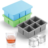 Nax Caki large ice cube tray with lids for giant slow-melting cocktail ice