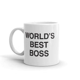 NBC Office Mug front view shows the World's Best Boss design for desk pride.