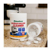 Neathova cleaning tablets in the water tank for a deep clean and fresher taste