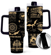 NebulaRave bookish tumbler 40oz with vibrant cover for immersive reading on the go.