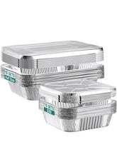 NEEBAKE large foil pan with lid for even cooking and meal prep convenience.